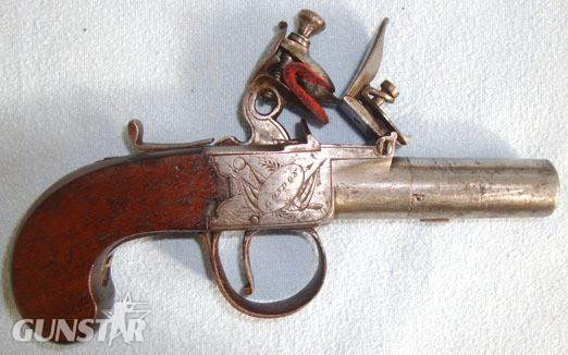 Thomas Spencer C1820 English Thomas Spencer ,London, .45” Bore Flintlock Pocket Pistol With Screw Off Barrel. Sn 12795. None Single Shot in 