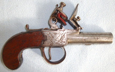 Thomas Spencer C1820 English Thomas Spencer ,London, .45” Bore Flintlock Pocket Pistol With Screw Off Barrel. Sn 12795. None Single Shot