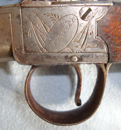 Thomas Spencer C1820 English Thomas Spencer ,London, .45” Bore Flintlock Pocket Pistol With Screw Off Barrel. Sn 12795. None Single Shot