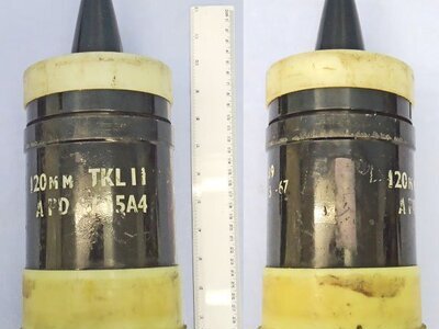 INERT DEACTIVATED. Unfired, British, 1967 Dated 120mm LII APDS/T (Armour Piercing Discarding Sabot/Trace) Projectile. Sn - 22997 INERT DEACTIVATED. Unfired, British, 1967 Dated 120mm LII APDS/T (Armour Piercing Discarding Sabot/Trace) Projectile. Sn - 22997 Various Other Ammunition