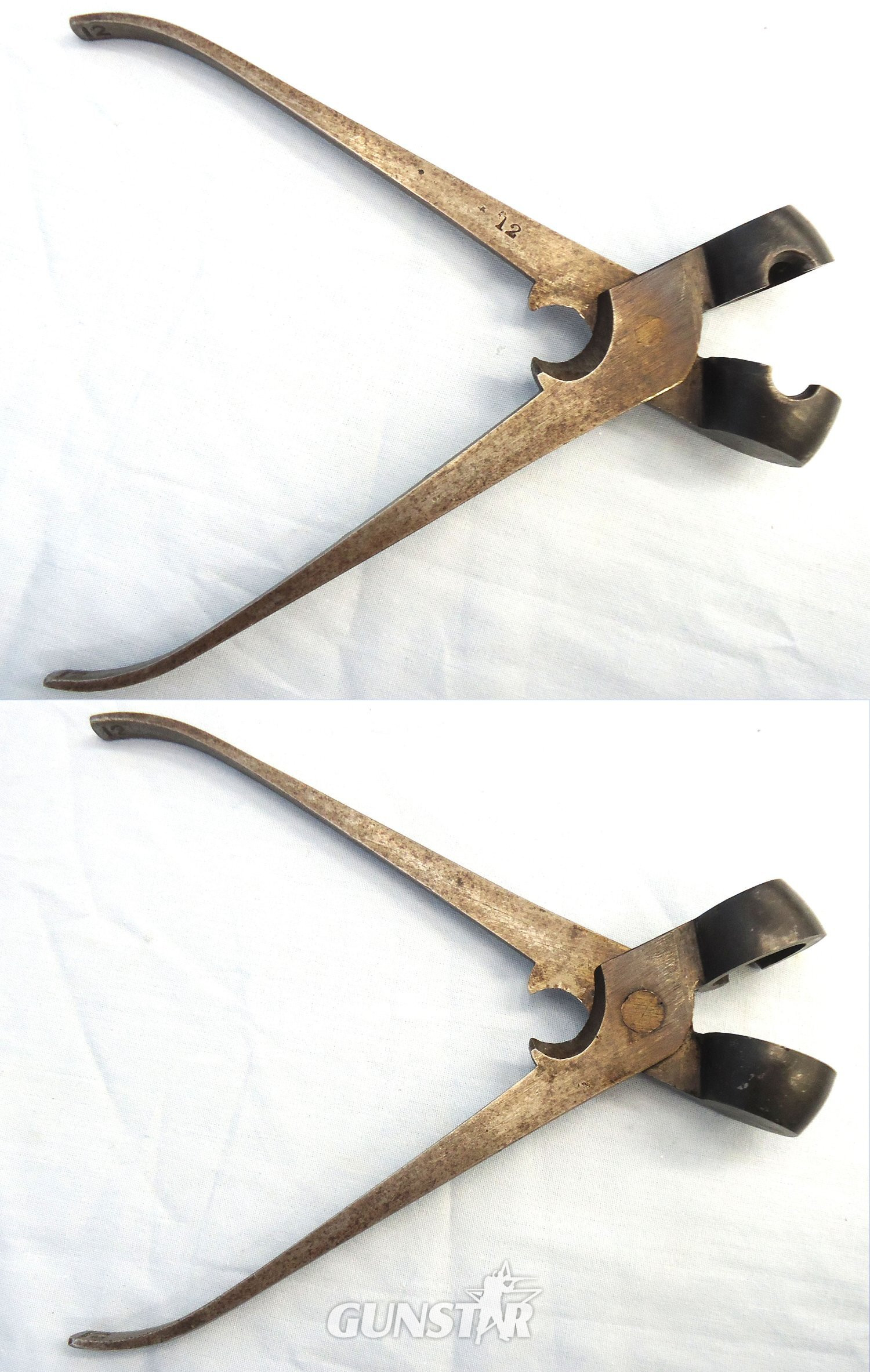 Antique, Victorian, Scarce 12 Gauge Solid Ball Bullet Mould with Spew Cutter. O 2412 Antique, Victorian, Scarce 12 Gauge Solid Ball Bullet Mould with Spew Cutter. O 2412 Various Other Ammunition
