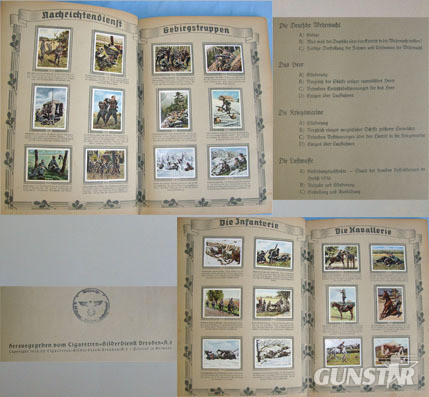 Die Deutsche Wehrmacht, German Paper Back Cigarette Card Album By Cigaretten Bil Complete & Original 1936 Nazi German ‘Die Deutsche Wehrmacht’ German Paper Back  Other Accessory
