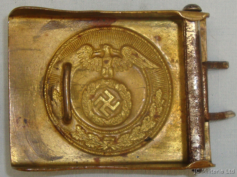 A WWII German Sturmabteilung (SA) EM/NCO\'s Brass Belt Buckle. N 78 A WWII German Sturmabteilung (SA) EM/NCO\'s Brass Belt Buckle. N 78 Clothing