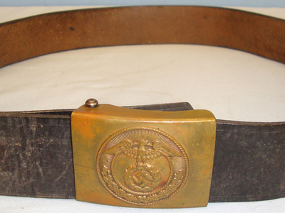 A WWII German Sturmabteilung (SA) EM/NCO\'s Brass Belt Buckle. N 78 A WWII German Sturmabteilung (SA) EM/NCO\'s Brass Belt Buckle. N 78 Clothing