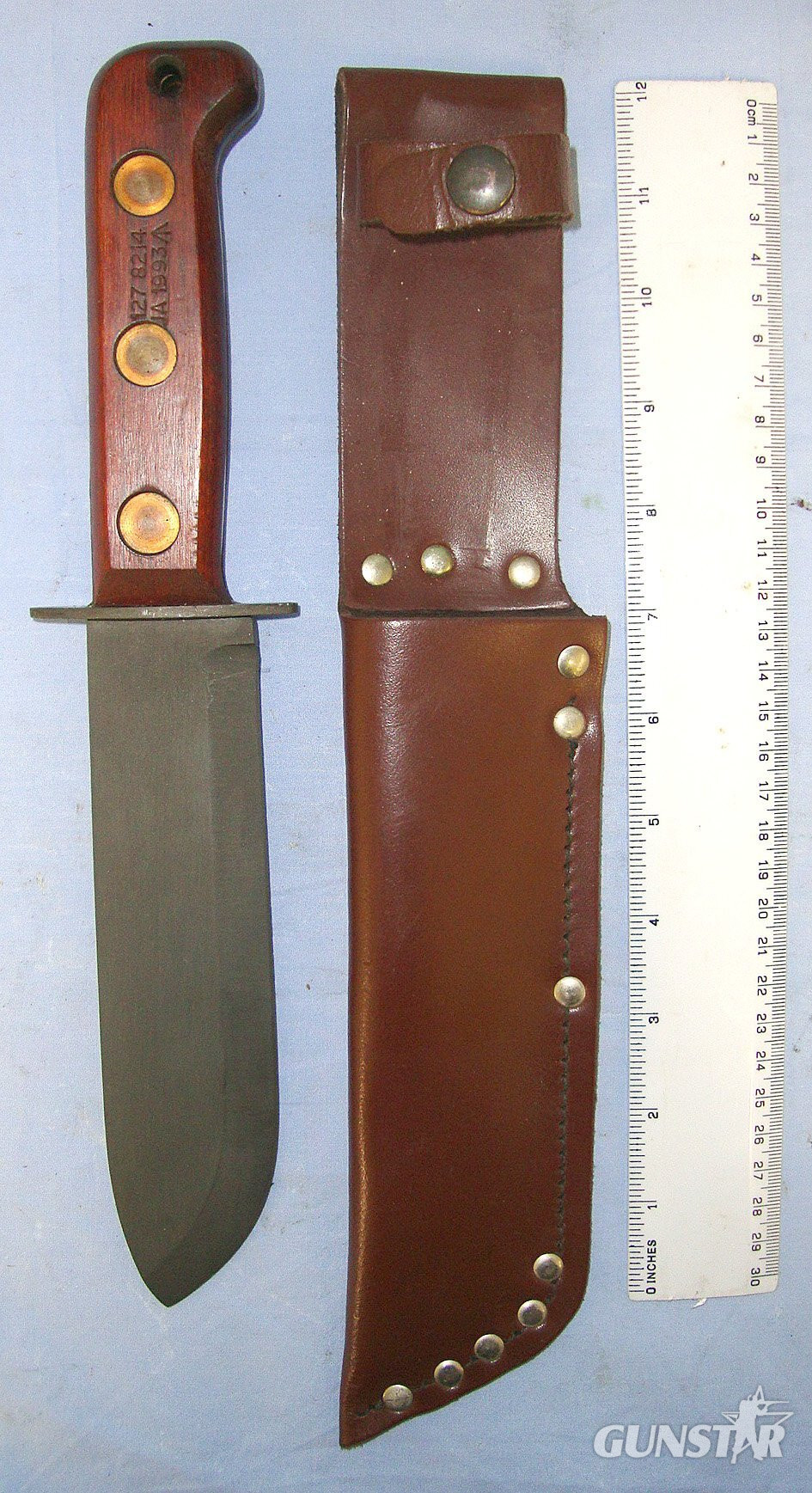 MINT**UN-ISSUED**1993 British WD Special Forces Type D Survival Knife By J. Adams Sheffield With NATO Sores Code & Scabbard. Sn 23484:97 Knive in 