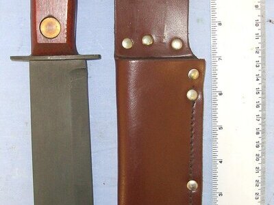 MINT**UN-ISSUED**1993 British WD Special Forces Type D Survival Knife By J. Adams Sheffield With NATO Sores Code & Scabbard. Sn 23484:97 Knive