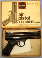 Webley & Scott Boxed, Webley Premier \'E\' Series .22 Calibre Air Pistol. AI 726 .22