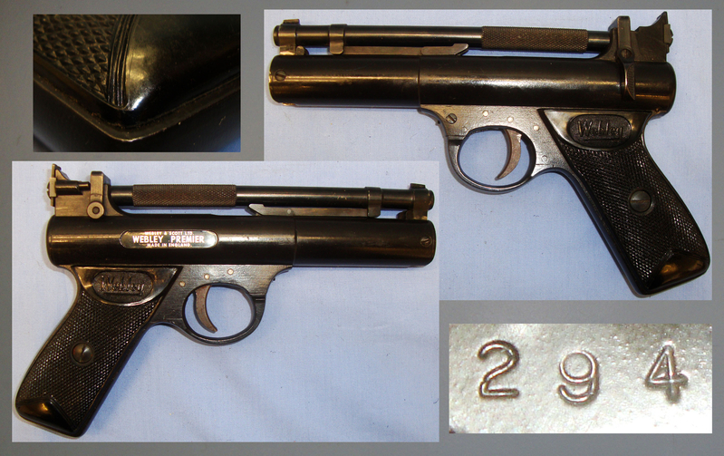  Webley & Scott Boxed, Webley Premier \'E\' Series .22 Calibre Air Pistol. AI 726 .22