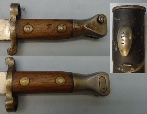  Volunteer Pattern 1888 Lee Metford Bayonet And Scabbard Bayonet