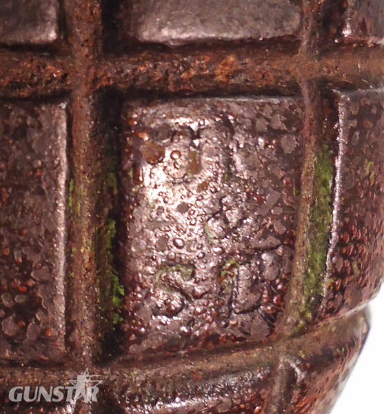 INERT DEACTIVATED WW2 1942 Dated Mills No 36M MK1, Hand Grenade. - O 1758 INERT DEACTIVATED WW2 1942 Dated Mills No 36M MK1, Hand Grenade. - O 1758  Other Ammunition - {CATEGORY} in 