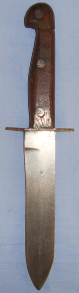  WW2 Australian Wood Gripped Fighting Knife By East Bros. Sydney. Sn 11617. Dagger