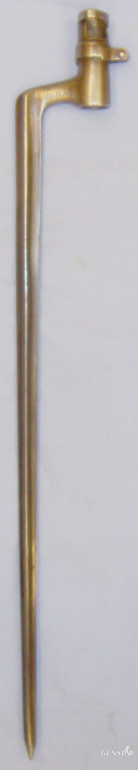  Swedish M1867 Cruciform Socket Bayonet for the 12.17mm Remington Rifle. BAYO 370. Bayonet