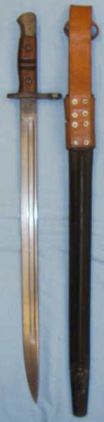  WWI British ‘P13’ MkI Sword, Bayonet Scabbard and Leather Frog. 20565:2. Bayonet