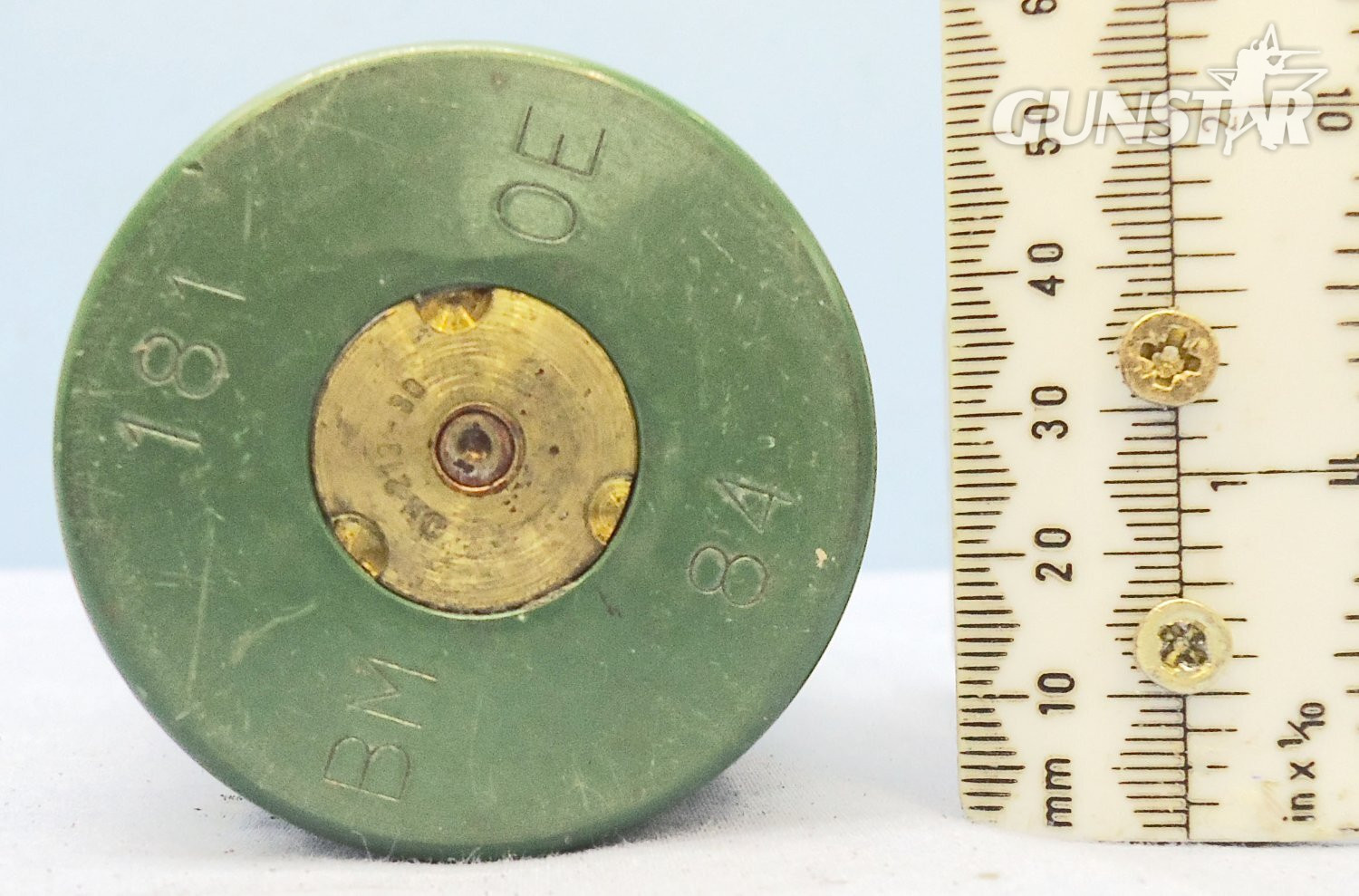 INERT DEACTIVATED. Unfired Oerlikon 35mm KDC (35x228) Practice Round. - O 2100 INERT DEACTIVATED. Unfired Oerlikon 35mm KDC (35x228) Practice Round. - O 2100  Other Ammunition