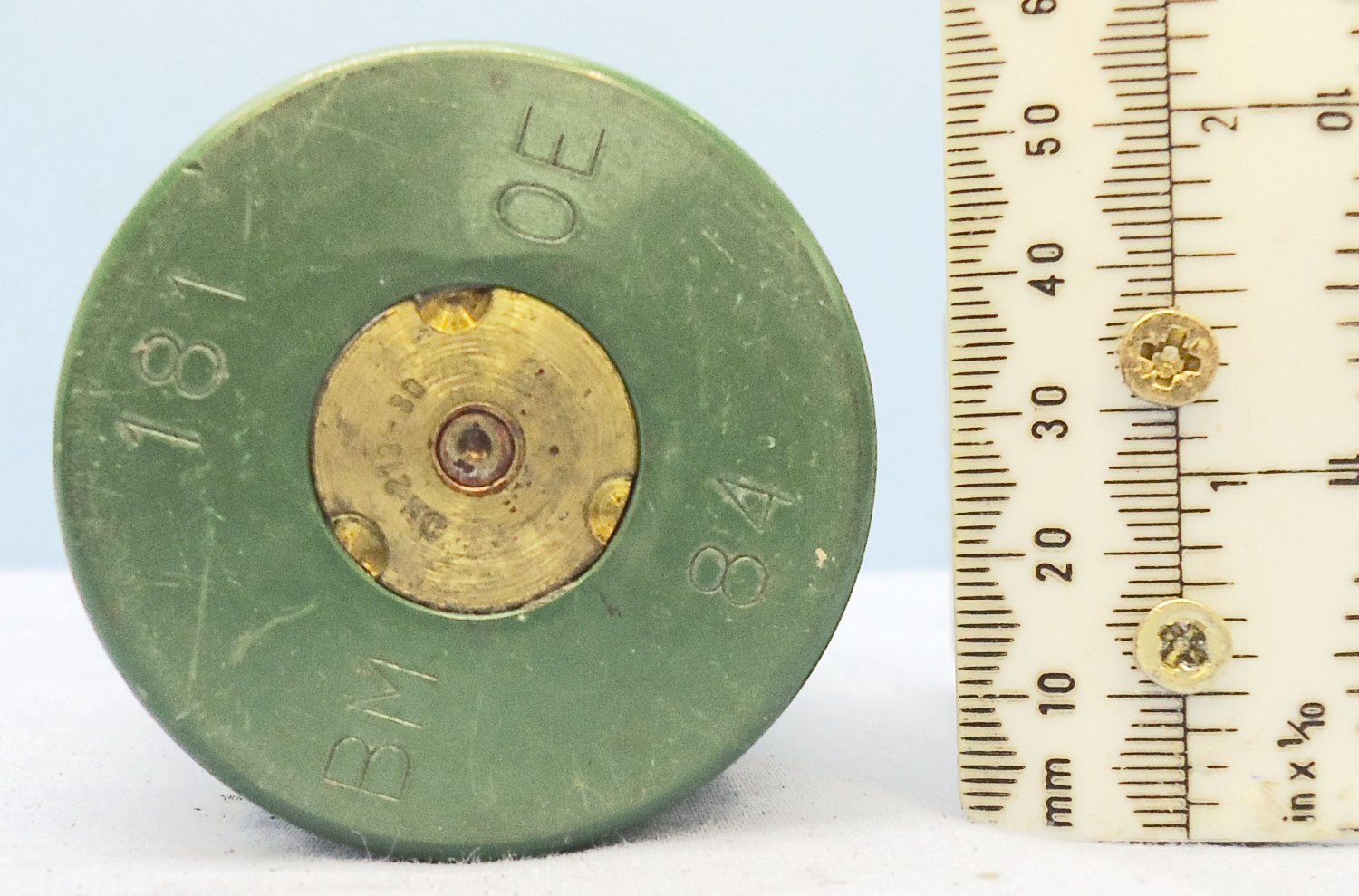 INERT DEACTIVATED. Unfired Oerlikon 35mm KDC (35x228) Practice Round. - O 2100 INERT DEACTIVATED. Unfired Oerlikon 35mm KDC (35x228) Practice Round. - O 2100  Other Ammunition
