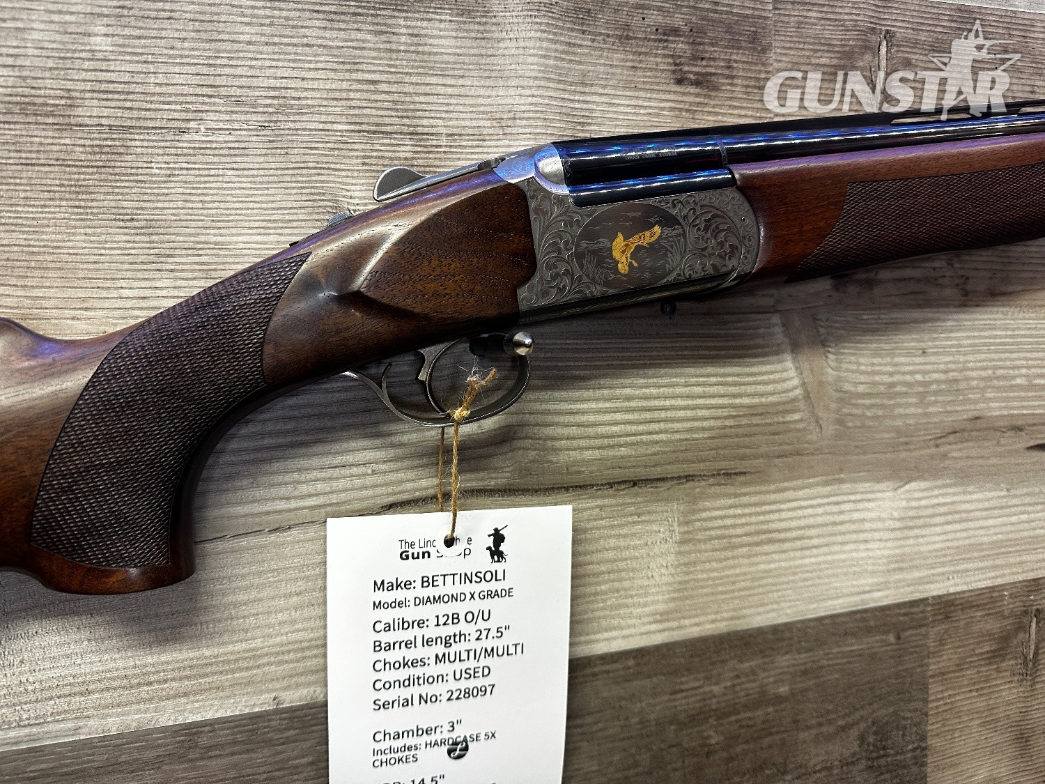  Bettinsoli diamond X grade  Over and Under 12 Bore/gauge