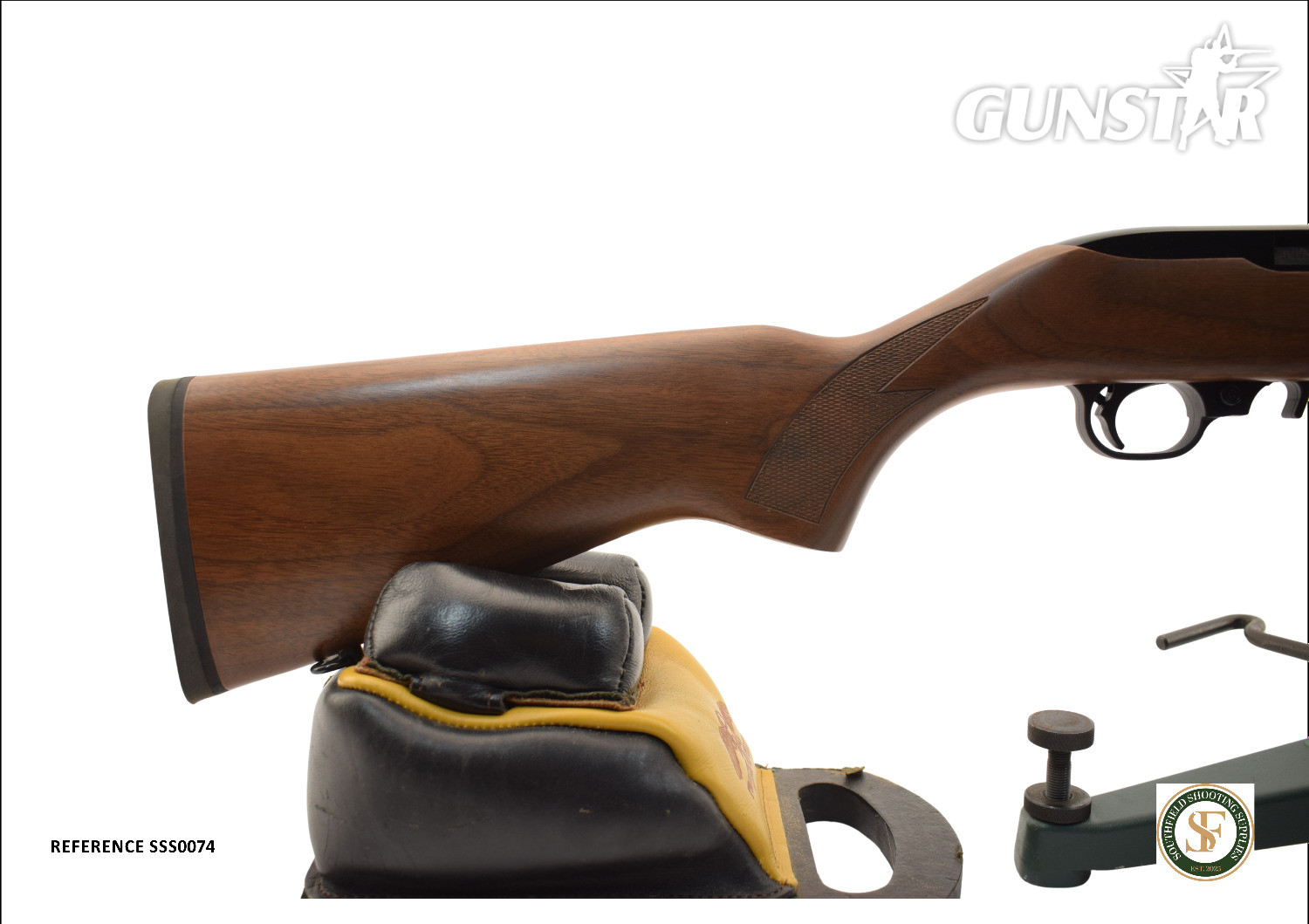  Ruger Walnut Sporter Semi-Auto .22 Long Rifle (.22 LR) Rifle