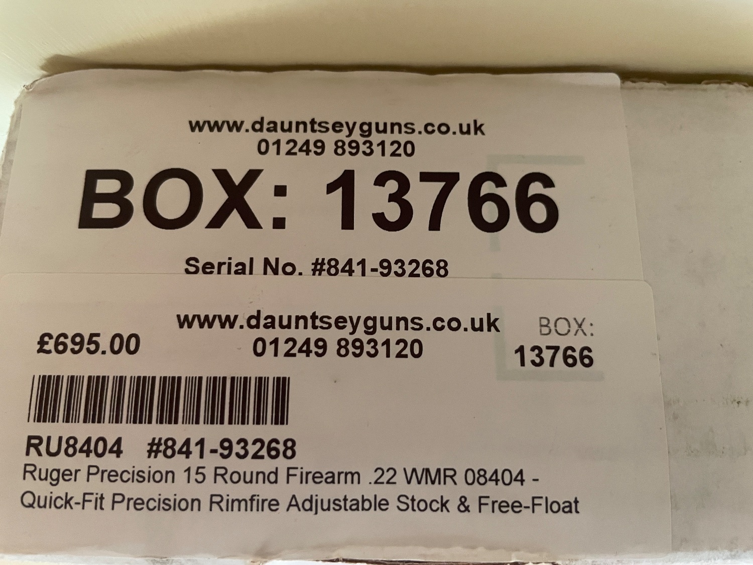 Ruger Precision  Bolt Action .22 Winchester Magnum Rimfire (.22 WMR) Rifle 