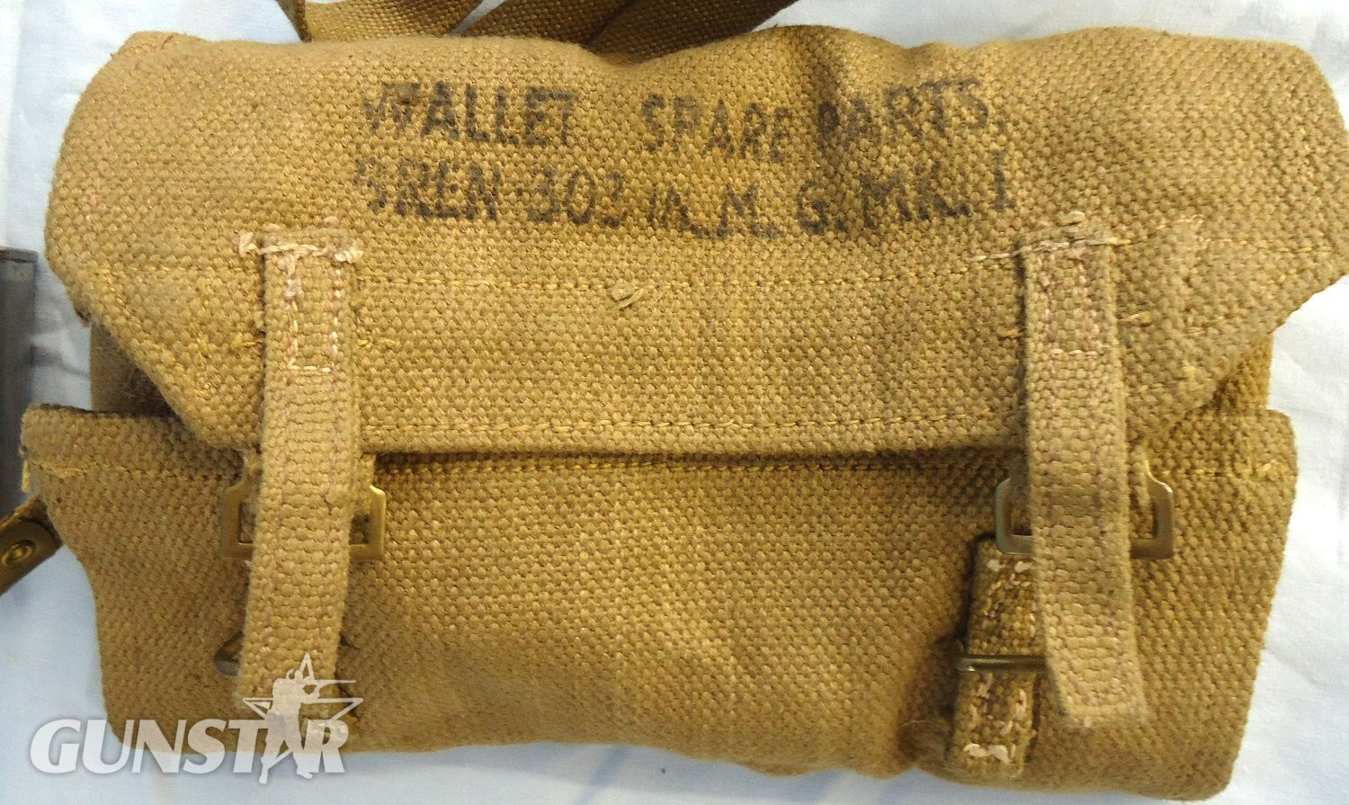 {CATEGORY} - WW2, 1943 Dated, ’37 Webbing Pattern Bren Gun Parts/Spare Barrel Bag Complete with the Spare Parts Wallet and Contents. MISC 1023 WW2, 1943 Dated, ’37 Webbing Pattern Bren Gun Parts/Spare Barrel Bag Complete with the Spare Parts Wallet and Contents. MISC 1023 Various  Machine Gun in 