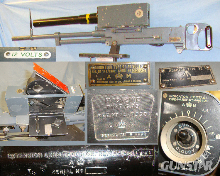 WW2 Era British Air Ministry Williamson Co. London & Reading Air Gunner / Pilot Training G45 Electric Camera Gun, With Film Cassette & Later Display Tripod By Gandolfi London Antique & Militaria