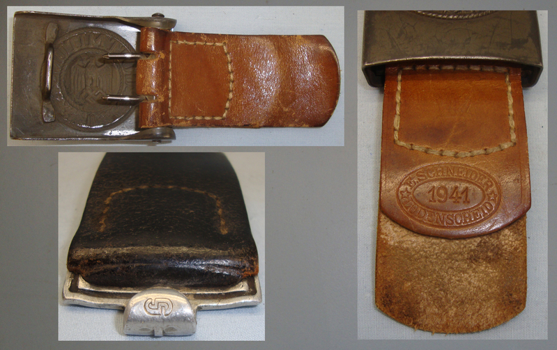  A WWII Nazi German Army Buckle and Leather Belt imprinted - ‘GOTT MIT UNS’ ‘God  A WWII Nazi German Army Buckle and Leather Belt imprinted - ‘GOTT MIT UNS’ ‘God  Clothing