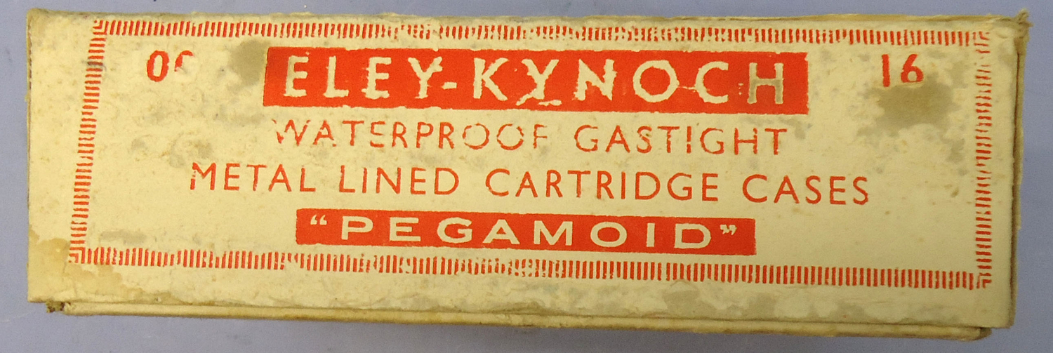 Gamo Vintage 100 Cartridge Box Of Eley-Kynoch PEGAMOID 16 Bore EC Purdey Loading Number 6 Shot, Centre Fire Waterproof Shotgun Cartridges. - O 2036  Other Ammunition 