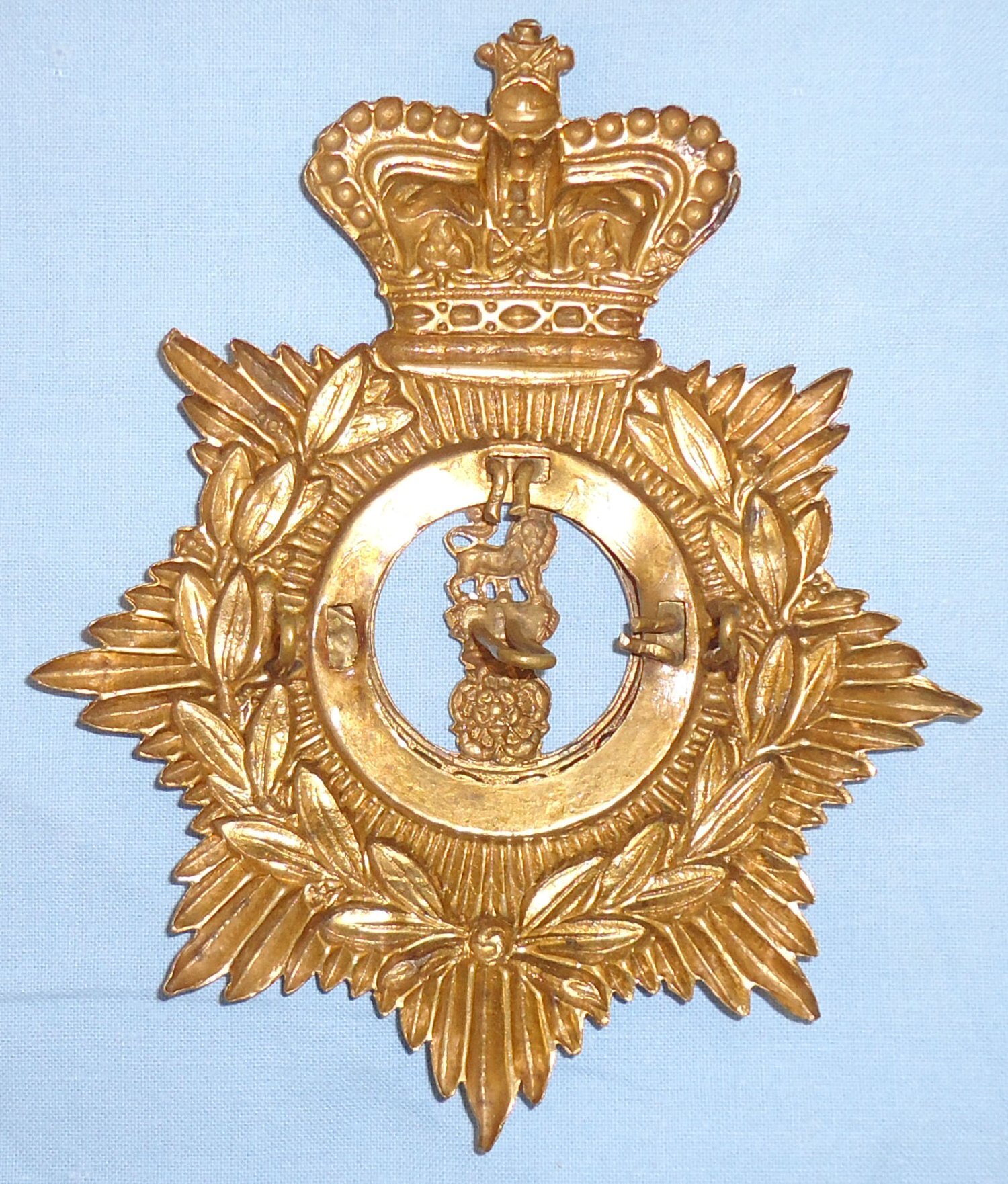 Victorian Other Ranks Helmet Plate to The Loyal North Lancashire\'s. BA 885. Victorian Other Ranks Helmet Plate to The Loyal North Lancashire's. BA 885. Antique & Militaria