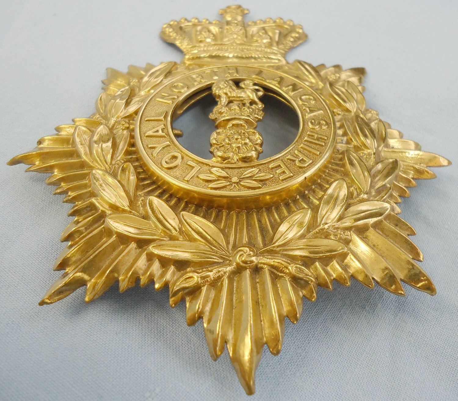  Victorian Other Ranks Helmet Plate to The Loyal North Lancashire\'s. BA 885. Victorian Other Ranks Helmet Plate to The Loyal North Lancashire's. BA 885. Antique & Militaria