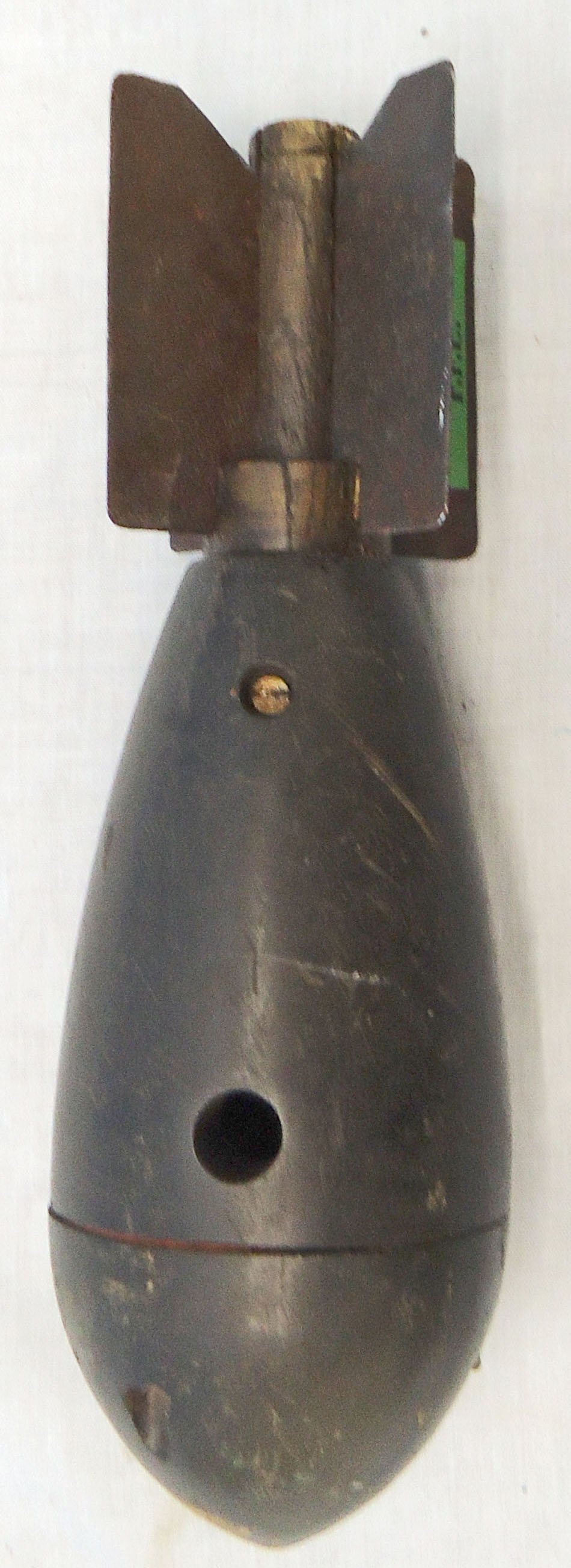 INERT DEACTIATED. *RARE* British WW1, Royal Flying Corps Bakelite 3lb Practice Bomb. Sn - 22846:96 INERT DEACTIATED. *RARE* British WW1, Royal Flying Corps Bakelite 3lb Practice Bomb. Sn - 22846:96  Other Ammunition - {CATEGORY}