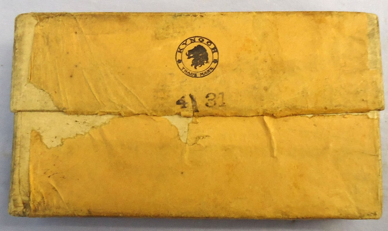 {CATEGORY} - Kynoch INERT DEACTIVATED. British, RARE, KYNOCH made, 1930 Dated, 20 Round Packet of .276 Peterson (7x51) Ball Ammunition for the American .276 Pederson Trials Rifle. Sn - 22787:18  Other Ammunition in 