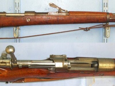 WW1 1917 Imperial German Mauser G98 7.92mm Calibre Infantry Rifle With Removable Brass Muzzle Protector Cover & Sling**COCKS & DRY FIRES VERY EARLY UK 1989 DEACTIVATION** Sn 23484:55 deactivated rifle Bolt Action None Rifle