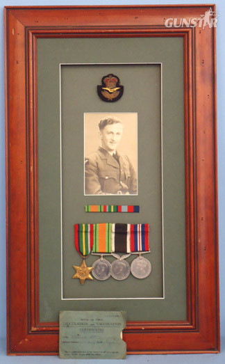 Framed Group Of Medals To A New Zealand Airman. Framed Group Of Medals To A New Zealand Airman. Other Accessory in 