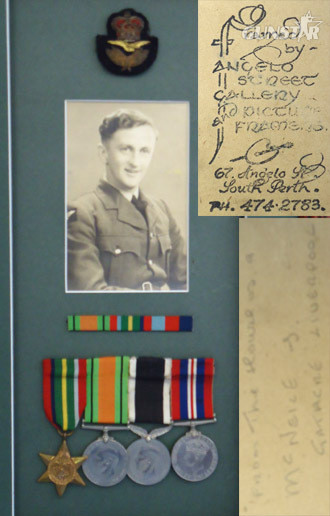 Framed Group Of Medals To A New Zealand Airman. Framed Group Of Medals To A New Zealand Airman. Other Accessory