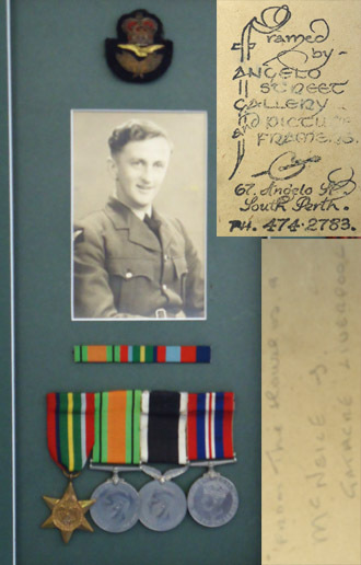 Framed Group Of Medals To A New Zealand Airman. Framed Group Of Medals To A New Zealand Airman. Other Accessory