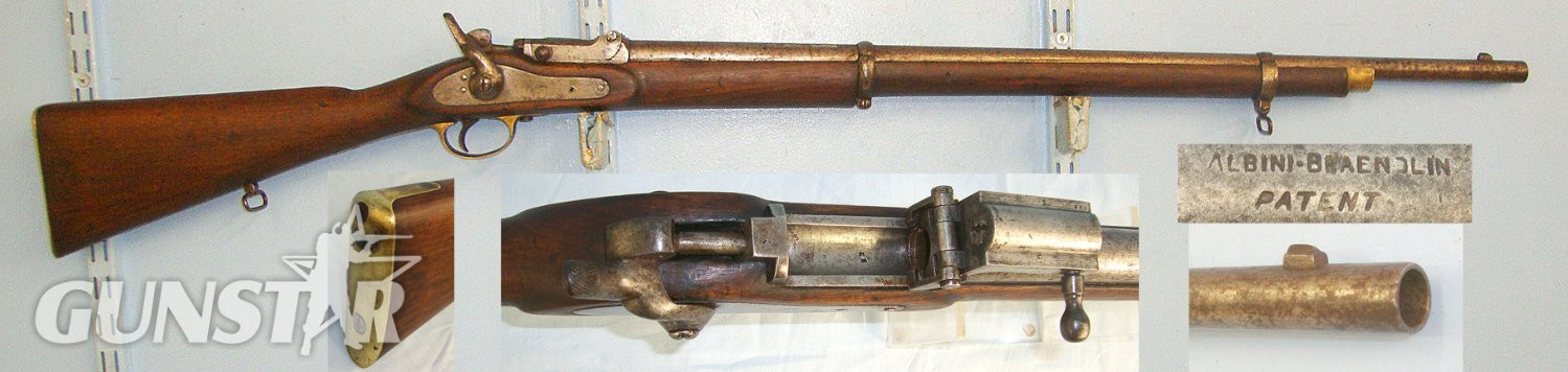1870 Belgian Military, Albini-Braendlin Front Hinge Breech 11mm Obsolete Calibre 2 Band Rifle Rifle. Sn 23664 rifle Single Shot Obsolete Rifle in 
