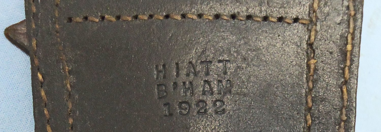  British, Volunteer Battalions P. 1903 Pattern Leather Bayonet Frog For The Pattern 1903 Bayonet. - L 270 Bayonet