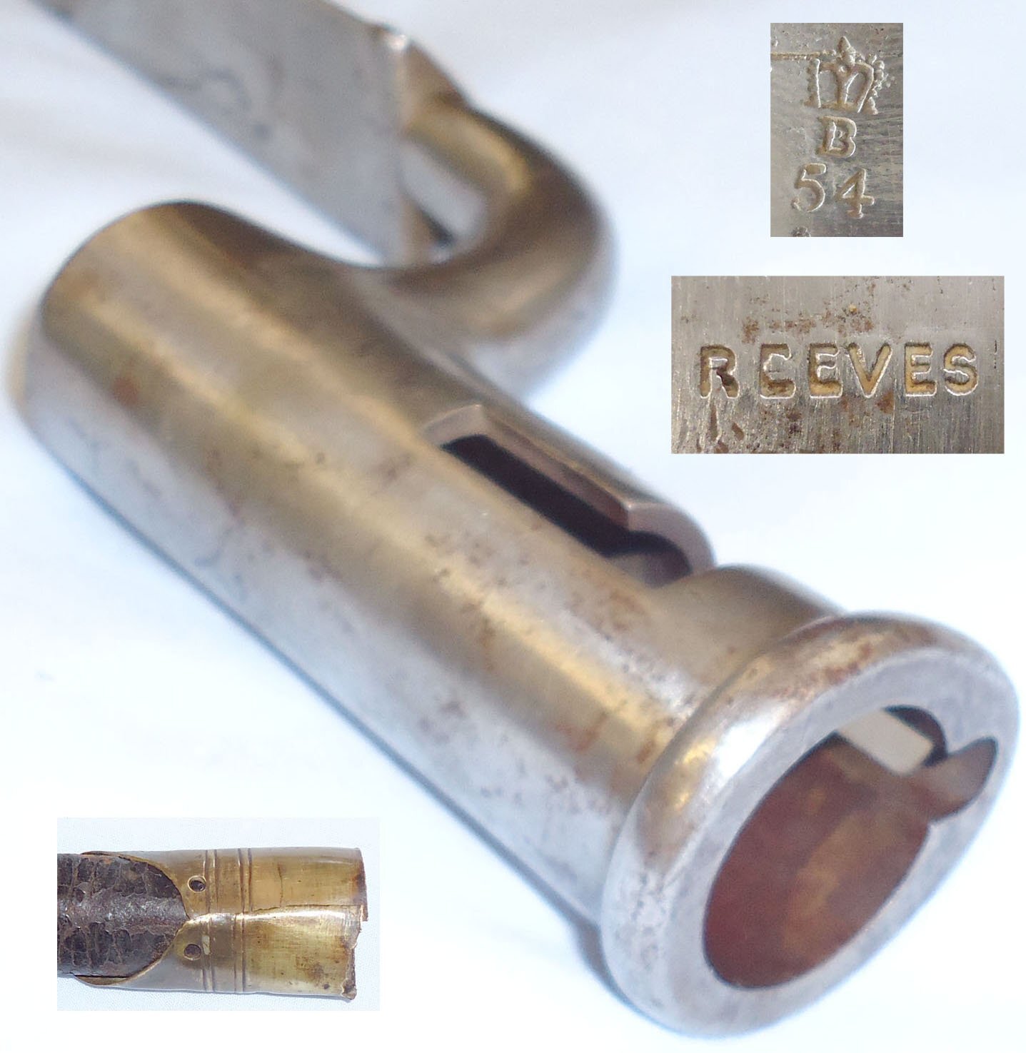 18th Century Socket Bayonet for the Brown Bess Muzzle Loading Flintlock Muskets. BAYO 450. Bayonet
