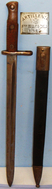 Spanish ‘M1893’ Sword Bayonet with Chequered Grips and Scabbard. BAYO 2623. Bayonet
