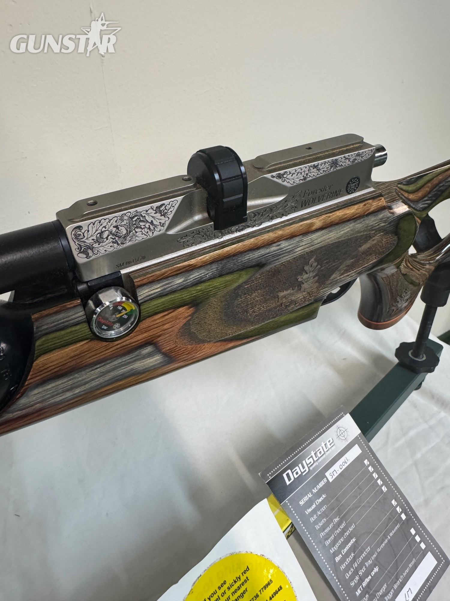 Daystate Wolverine Forester Ltd edition. .22. Penrith and District red squirrel group. No61 Wolverine ltd edition .22 