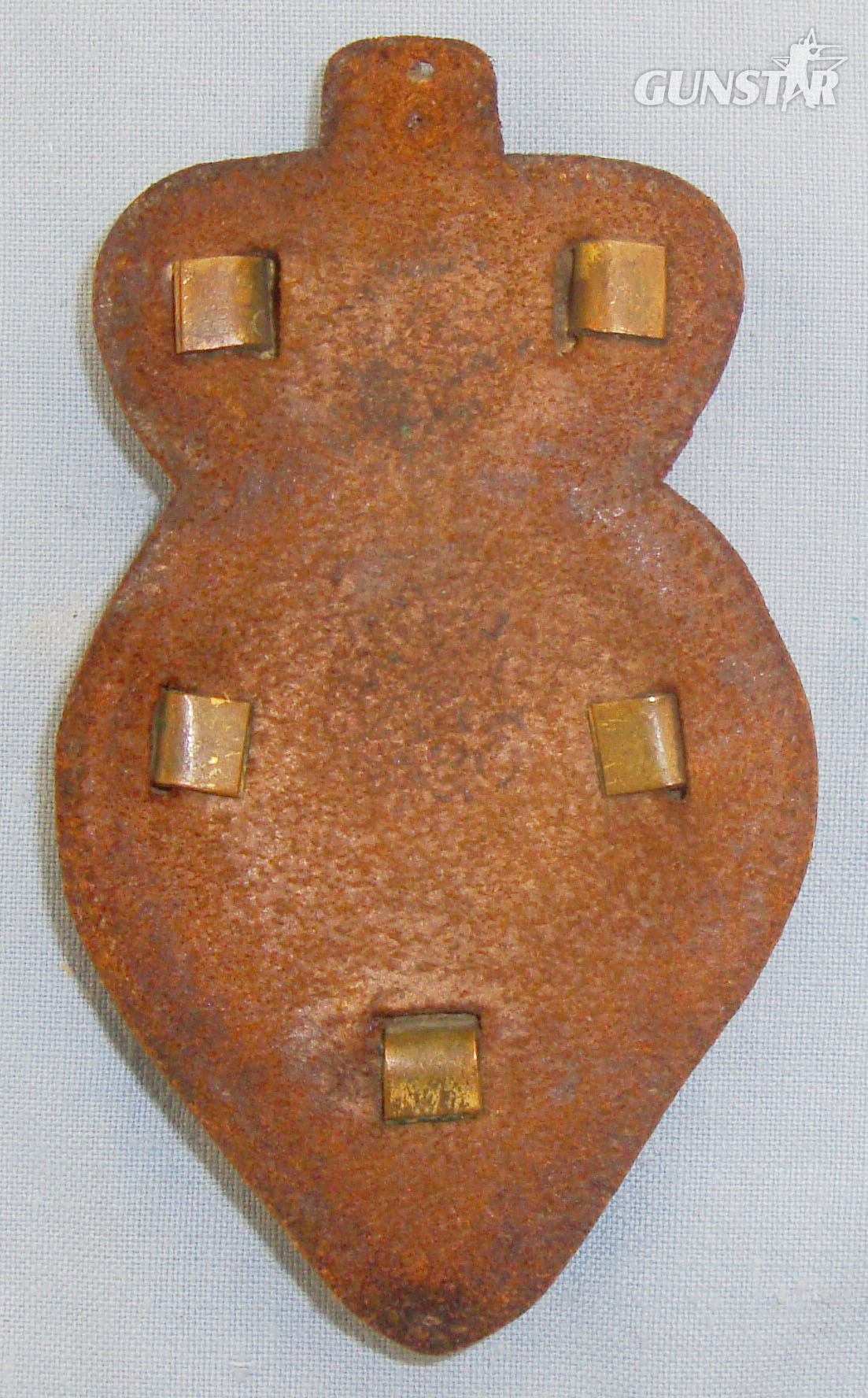  Victorian* Mounted Infantry Officer’s Brass Martingale Badge and Leather Tab. BA 429. Victorian* Mounted Infantry Officer’s Brass Martingale Badge and Leather Tab. BA 429. Antique & Militaria