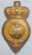 Victorian* Mounted Infantry Officer’s Brass Martingale Badge and Leather Tab. BA 429. Victorian* Mounted Infantry Officer’s Brass Martingale Badge and Leather Tab. BA 429. Antique & Militaria