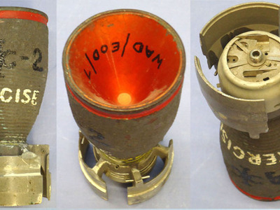 INERT DEACTIVATED. BL755 Anti-Tank & Runway Cratering Bomblet. - O 2061 INERT DEACTIVATED. BL755 Anti-Tank & Runway Cratering Bomblet. - O 2061  Other