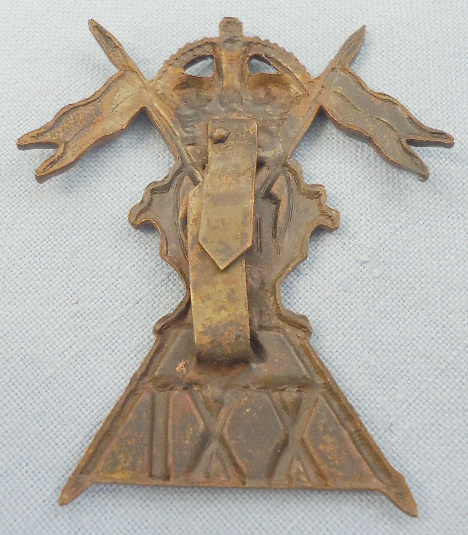  WWI 21st Lancers Bronze Officers Cap Badge. BA 453. WWI 21st Lancers Bronze Officers Cap Badge. BA 453.  Antique & Militaria