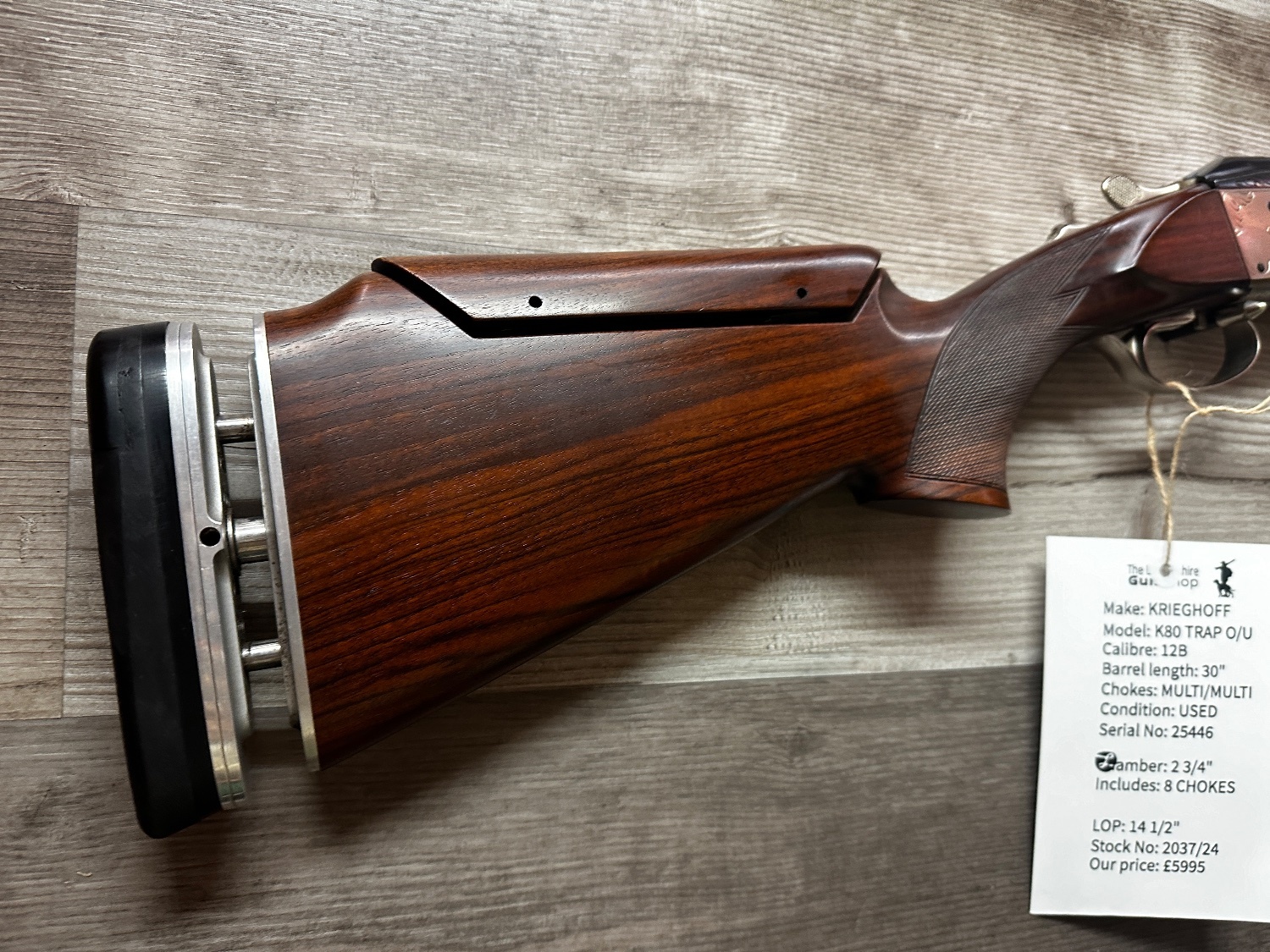 Krieghoff K-80 Trap Over and Under 12 Bore/gauge