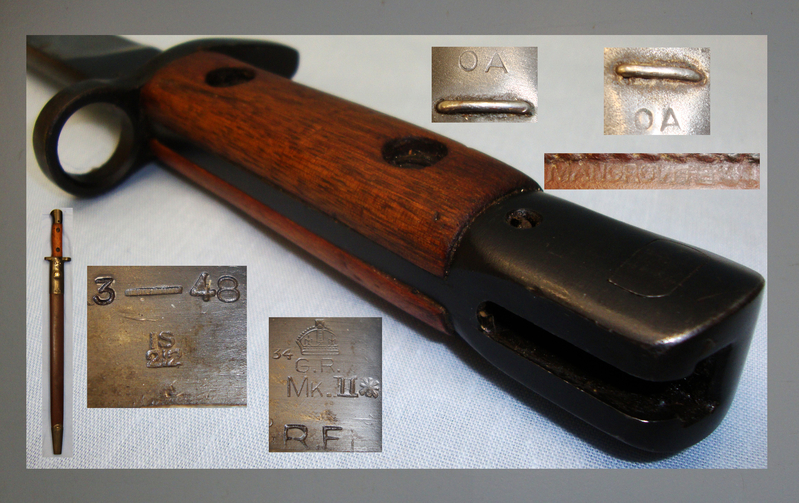 India Pattern Bayonet and Long Scabbard No1 MKII*. BAYO 779. Bayonet