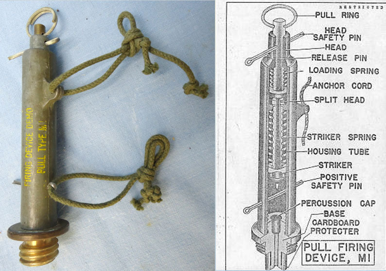  INERT DEACTIVATED. Original WW2 Training American Pineapple Mk 2 High Explosive Hand Grenade With Type M Demonstrating Booby Trap Switch. - O 1697 INERT DEACTIVATED. Original WW2 Training American Pineapple Mk 2 High Explosive Hand Grenade With Type M Demonstrating Booby Trap Switch. - O 1697  Other Ammunition