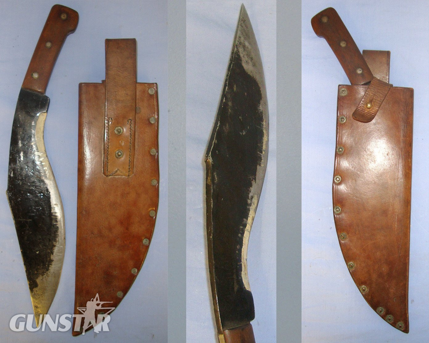  RARE**Inter War & WW2 British Chindit Gurkha Kukri With Heavy Stabbing & Chopping Form Blade & 1922 Dated WD Leather Scabbard By ‘Ca’ Cawpore Arsenal. Sn 21788 Other Blade