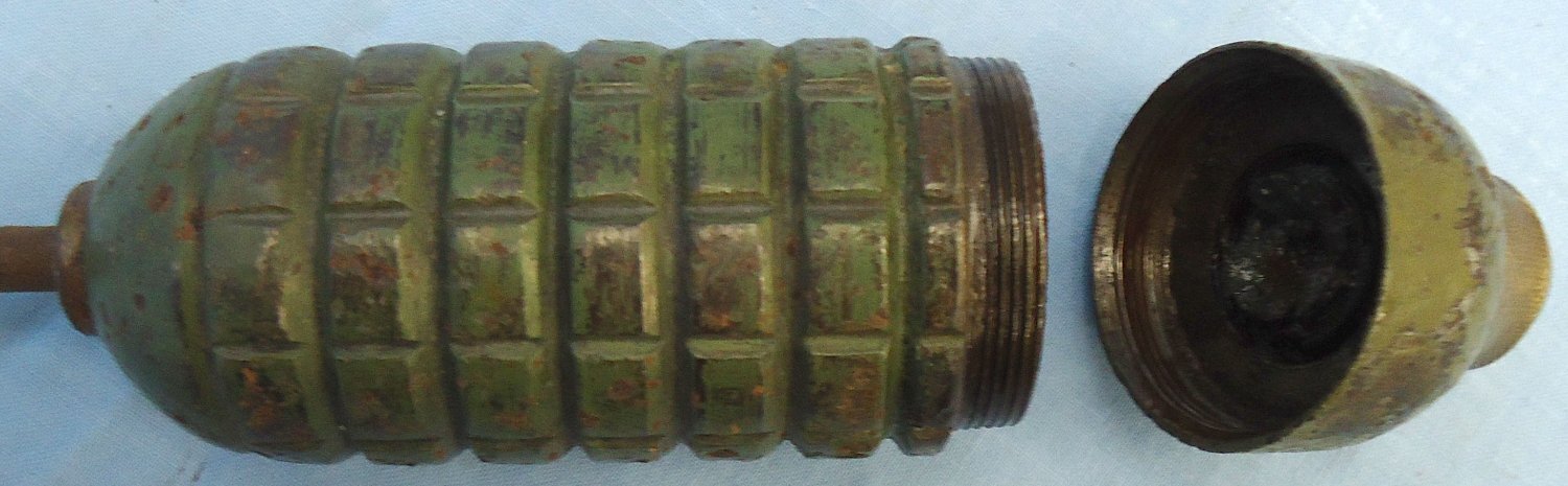 {CATEGORY} - INERT DEACTIVATED. German WW1 Unfired Model of 1914 Rodded Rifle Grenade. Sn - O 2308 INERT DEACTIVATED. German WW1 Unfired Model of 1914 Rodded Rifle Grenade. Sn - O 2308 Various Other Ammunition in 