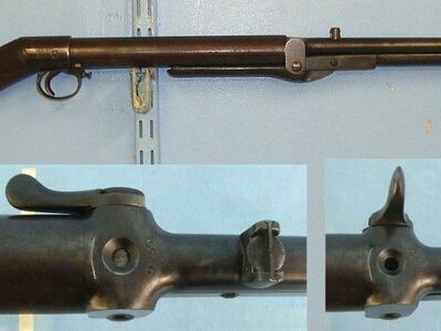 RARE**Pre WW1 1913-14 BSA Standard Pattern .177 Calibre Underlever Air Rifle With Straight Hand Stock & ‘S’ Prefix Serial Number. Sn 23405 BSA .177