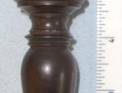 Tipstaff With Hand painted Crown & Royal Cypher Rosewood Tipstaff With Hand painted Crown & Royal Cypher.  Other Accessory